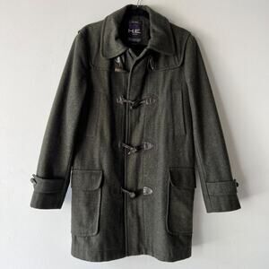 HE by Mango Mens Duffel Coat in Green